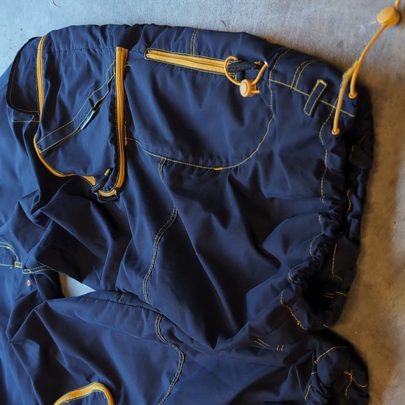 Macgear Vintage Y2K Rave Blue w/ Yellow Detailing Pants Size 42 - Picture 3 of 7